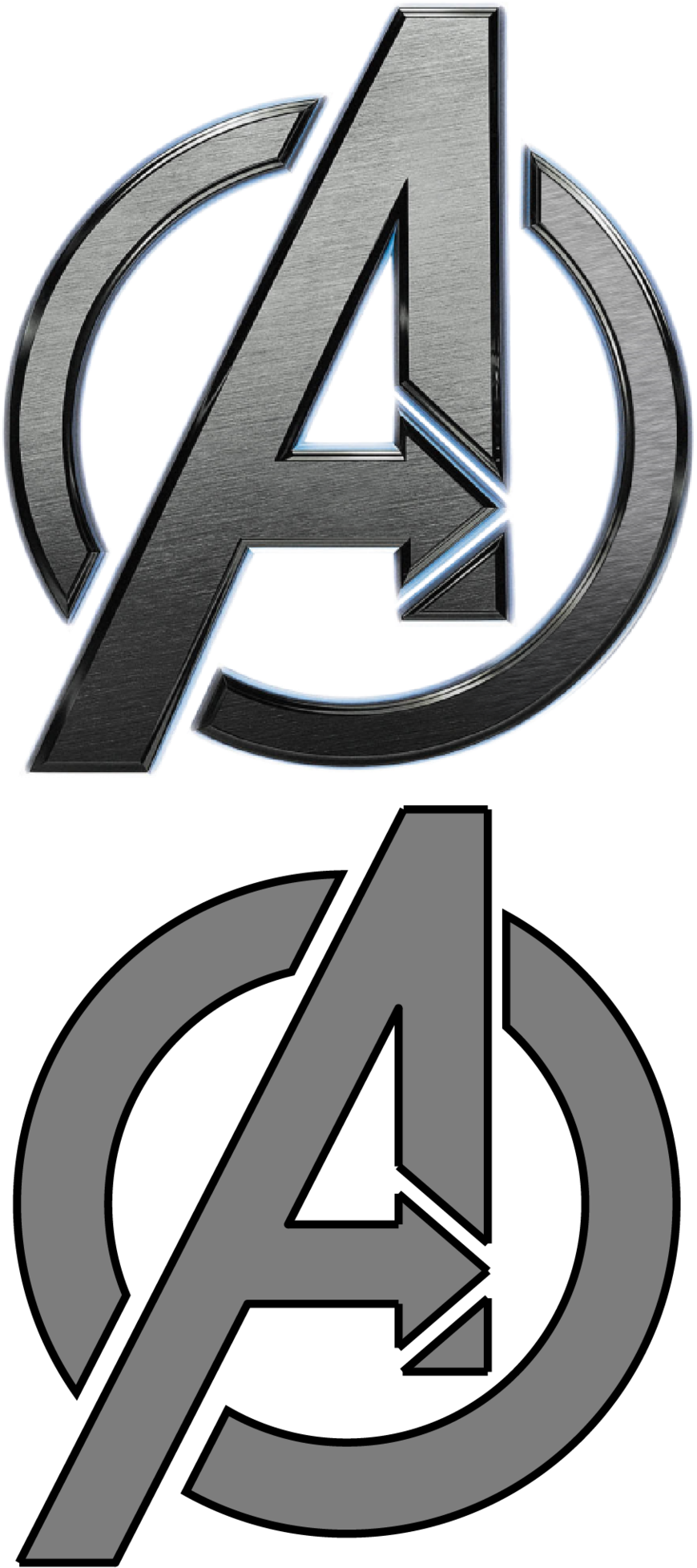Avengers Picture Logo-01 - Avengers Logo 3d Png (1000x1999), Png Download