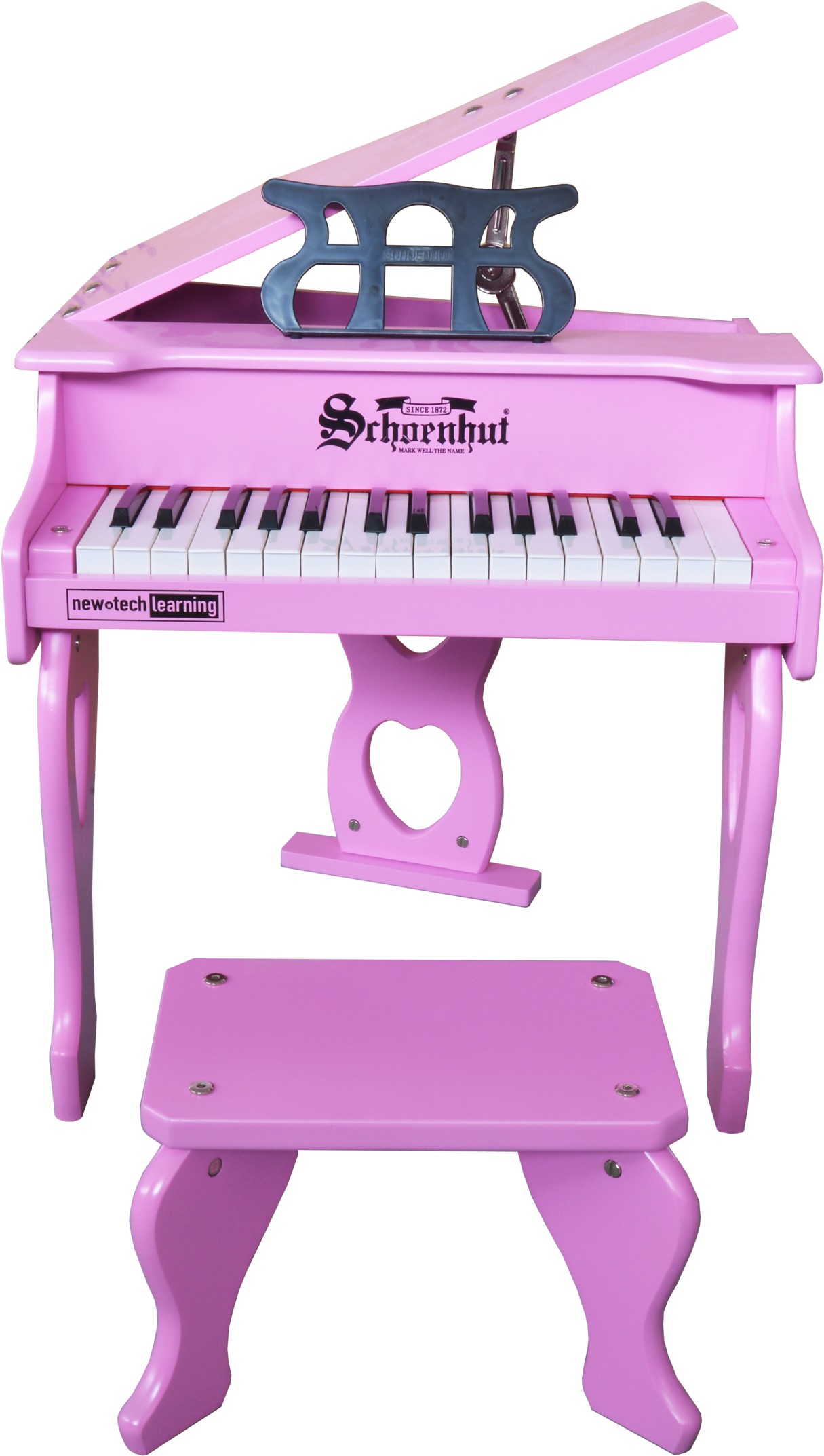 Schoenhut 30 Key Digital Baby Grand Piano Pink (1600x2294), Png Download