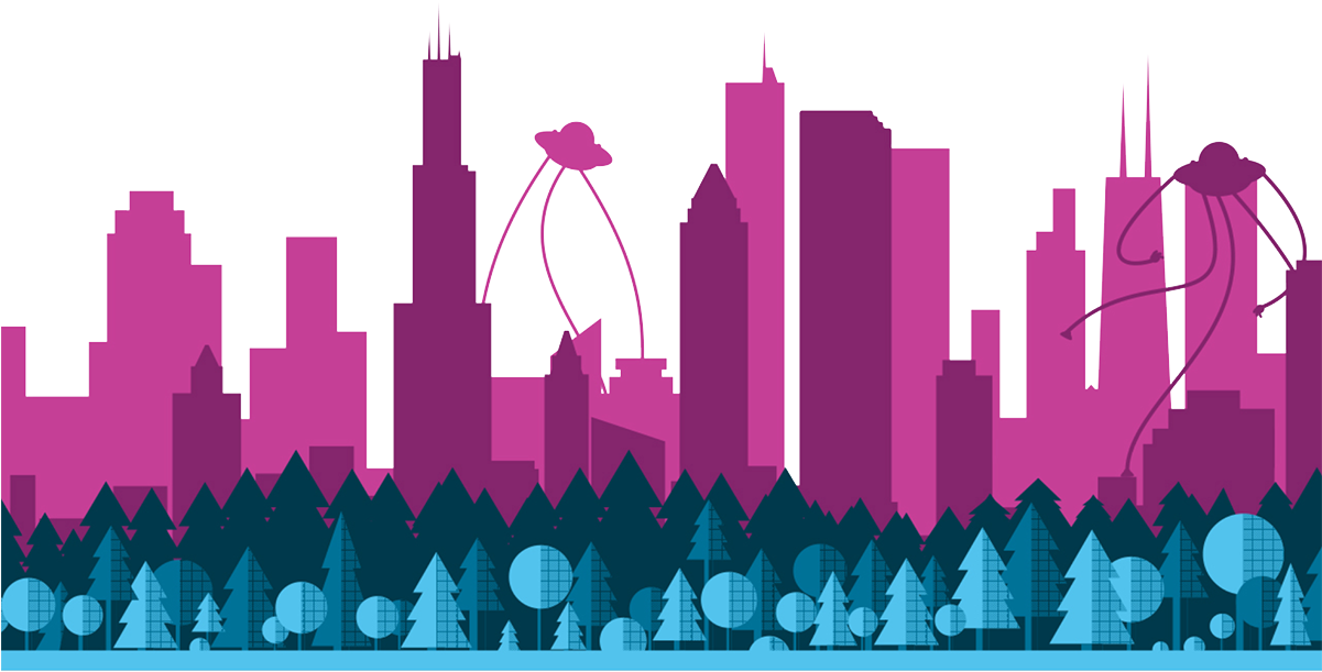 Perks At The Chicago Office - Skyline (1200x622), Png Download