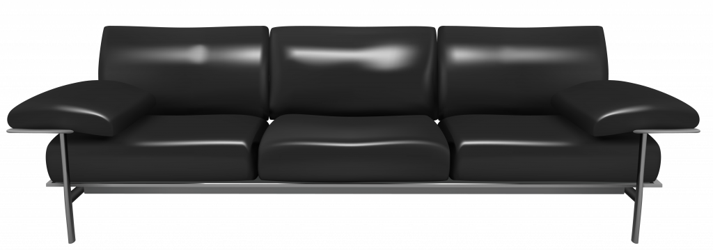 Black Couch Fresh Transparent Black Couch Png Clipart - Couch Transparent Background (1024x359), Png Download