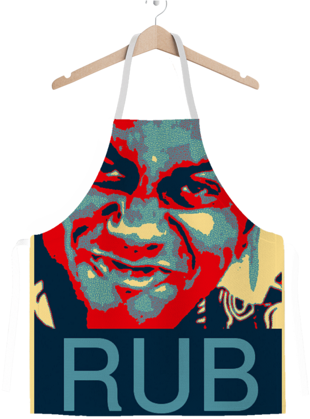 Rub Pop Art Design ﻿classic Sublimation Adult Apron - Ainsley Harriott - Rub Journal (900x900), Png Download