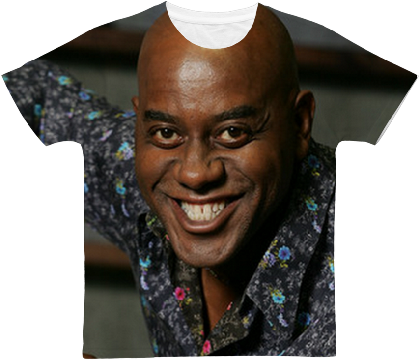 Ainsley Harriott ﻿classic Sublimation Adult T-shirt - Ainsley Harriott Meme Blank (900x900), Png Download