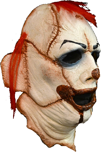 Leatherface Clown Horror Face Mask - Skinner The Clown Mask (359x502), Png Download