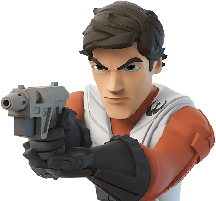 Poe Dameron Close Up - Disney Infinity Star Wars Poe (692x655), Png Download