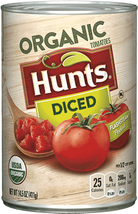 Organic Diced Tomatoes - Hunt's Organic Tomato Paste (500x500), Png Download