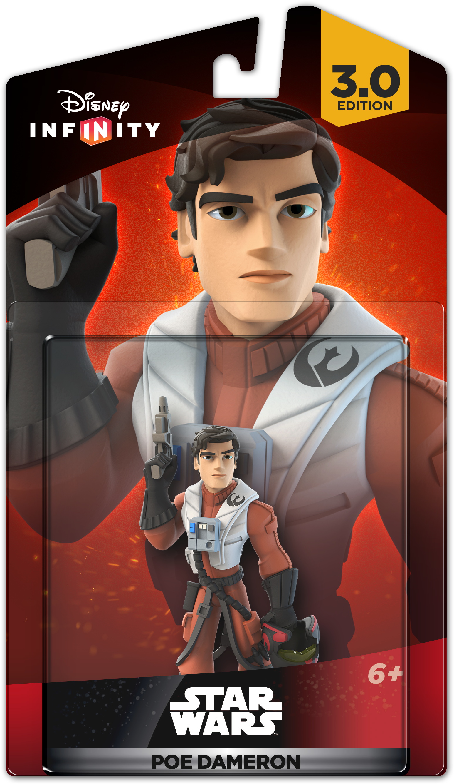 Poe Dameron Packaging - Poe Disney Infinity 3.0 (1650x2789), Png Download