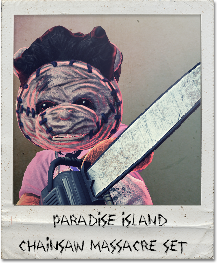 Paradise Island Chainsaw Massacre - Naughty Bear Panic In Paradise Dlc Costumes (600x600), Png Download