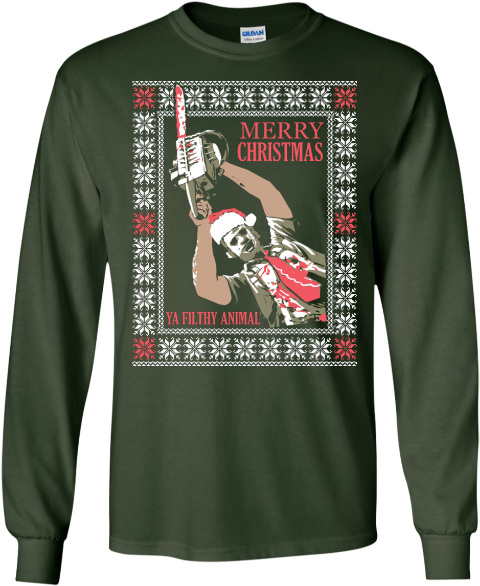 Leather Face Ugly Sweater - Christmas Story Sweater (1155x1155), Png Download
