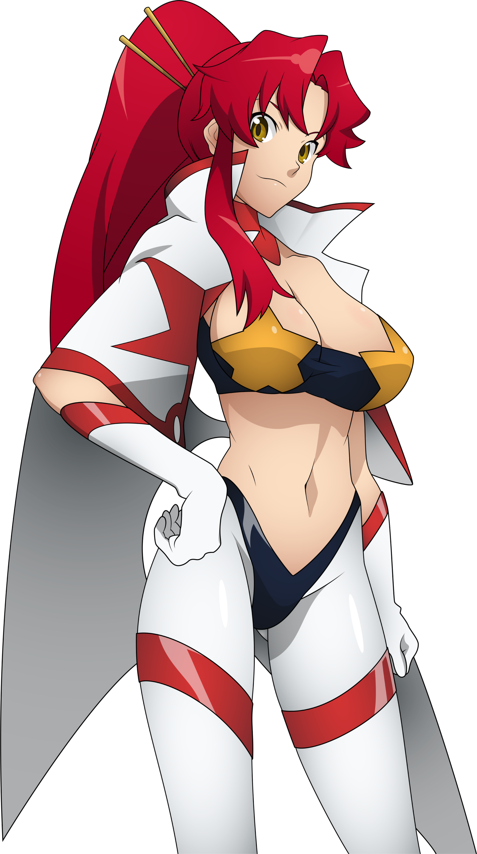 Yoko Littner Body Pillow Png - Yoko Littner Space Outfit (1600x2865), Png Download