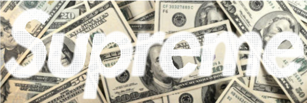 Supreme Money Stacks Korea Ftestickers - Money (1024x1024), Png Download