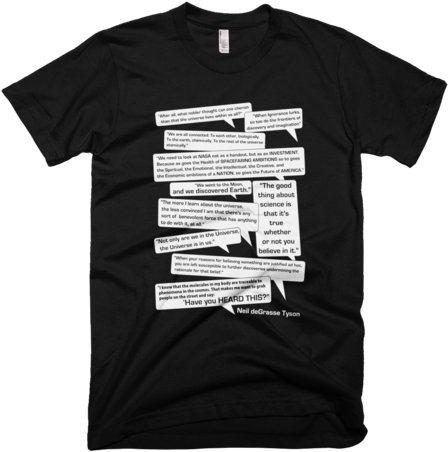 Neil Degrasse Tyson Quotes T Shirt - Mouse Rat Tour Shirt (480x480), Png Download