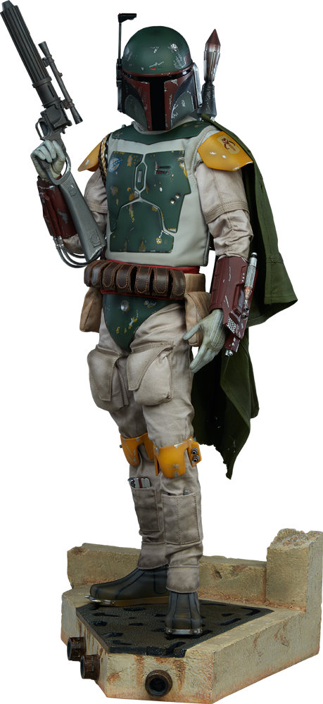 Star Wars Boba Fett Premium Format Figure By Sideshow - Sideshow Boba Fett Premium Format Figure (return (459x1000), Png Download