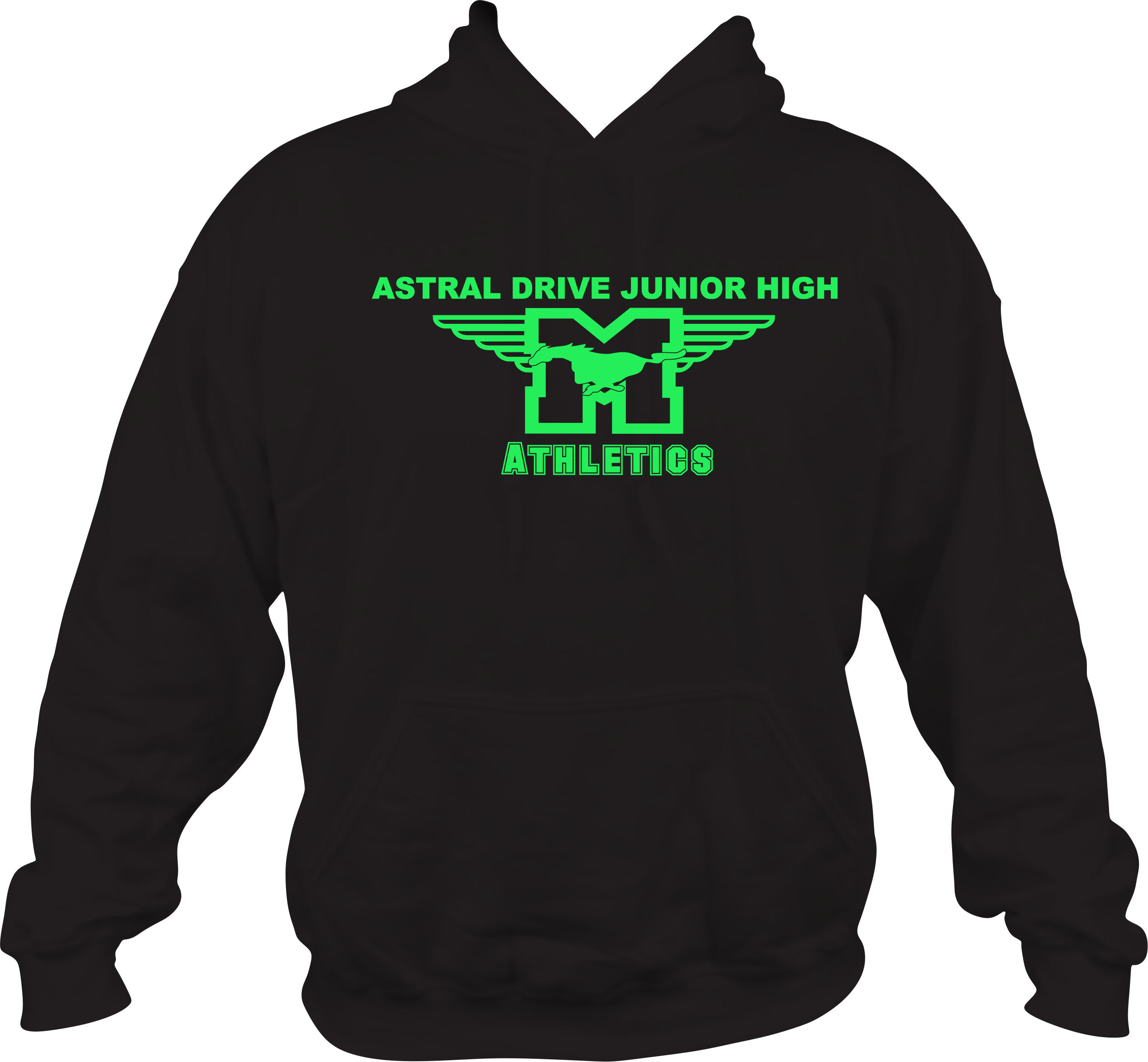 Gildan Hoodie Astral Drive Athletic Logo (lime Green) - Nurse Gift/ Nurse Hoodie/ Nurse Sweatshirt/ Rhinestone (2537x2348), Png Download