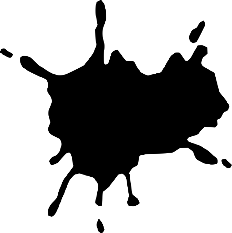 Nickelodeon Black And White Spongebob Squarepants Logo - Color Paint (748x750), Png Download