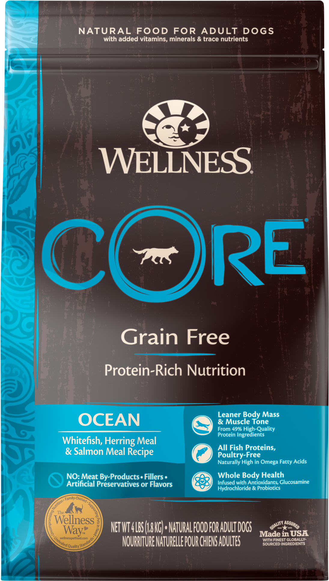 Core Dry Dog Ocean - Wellness Core Ocean Dry Dog Food (2000x2000), Png Download
