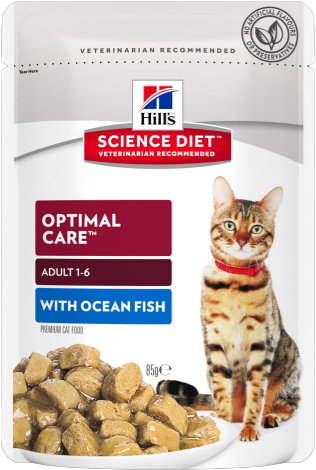 Sd Feline Adult With Ocean Fish Tender Chunks - Hill's Science Diet Adult 7+ Tender Chicken Dinner (500x500), Png Download