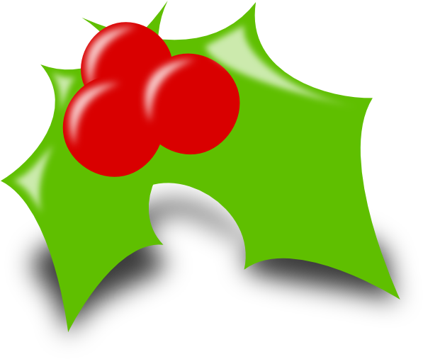Clipart Christmas Holly - Holly Clip Art Png (600x513), Png Download