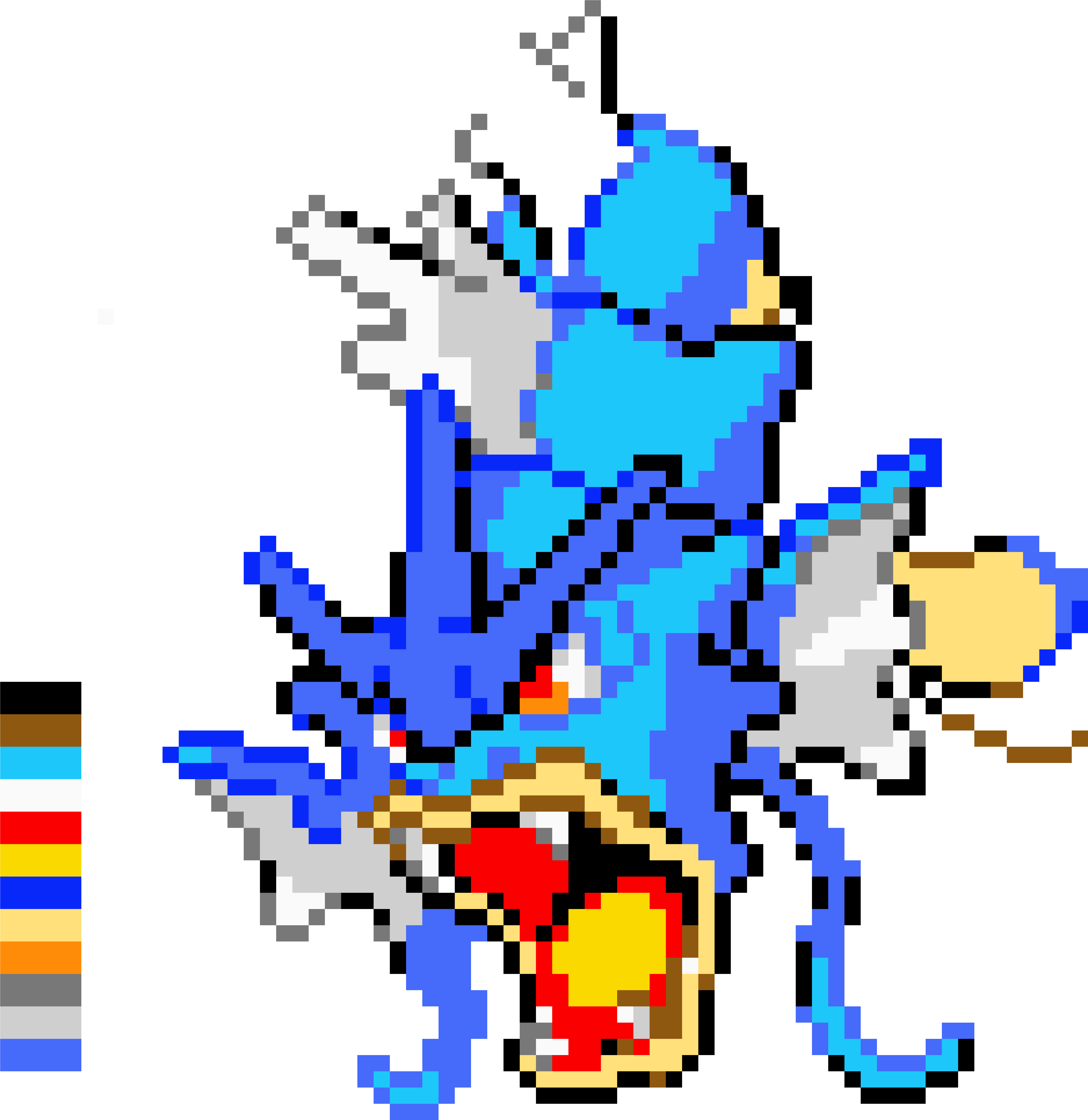 Gyarados (7000x8500), Png Download