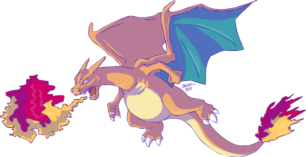 Charizard Vector Gyarados - Blue Runner (1000x515), Png Download