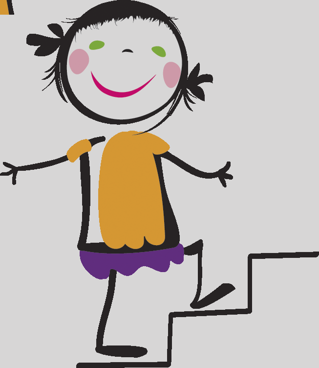 Walking Up Stairs Clipart (653x752), Png Download