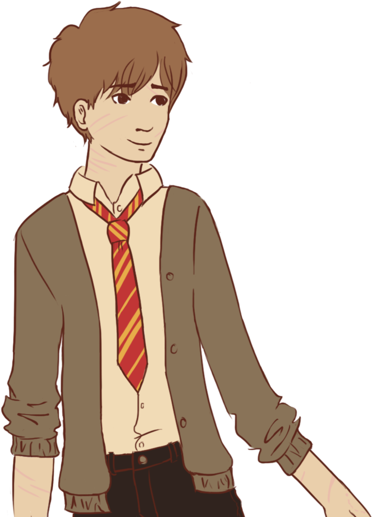 Professor Drawing Lupin - Young Remus Lupin Fan Art (771x1035), Png Download