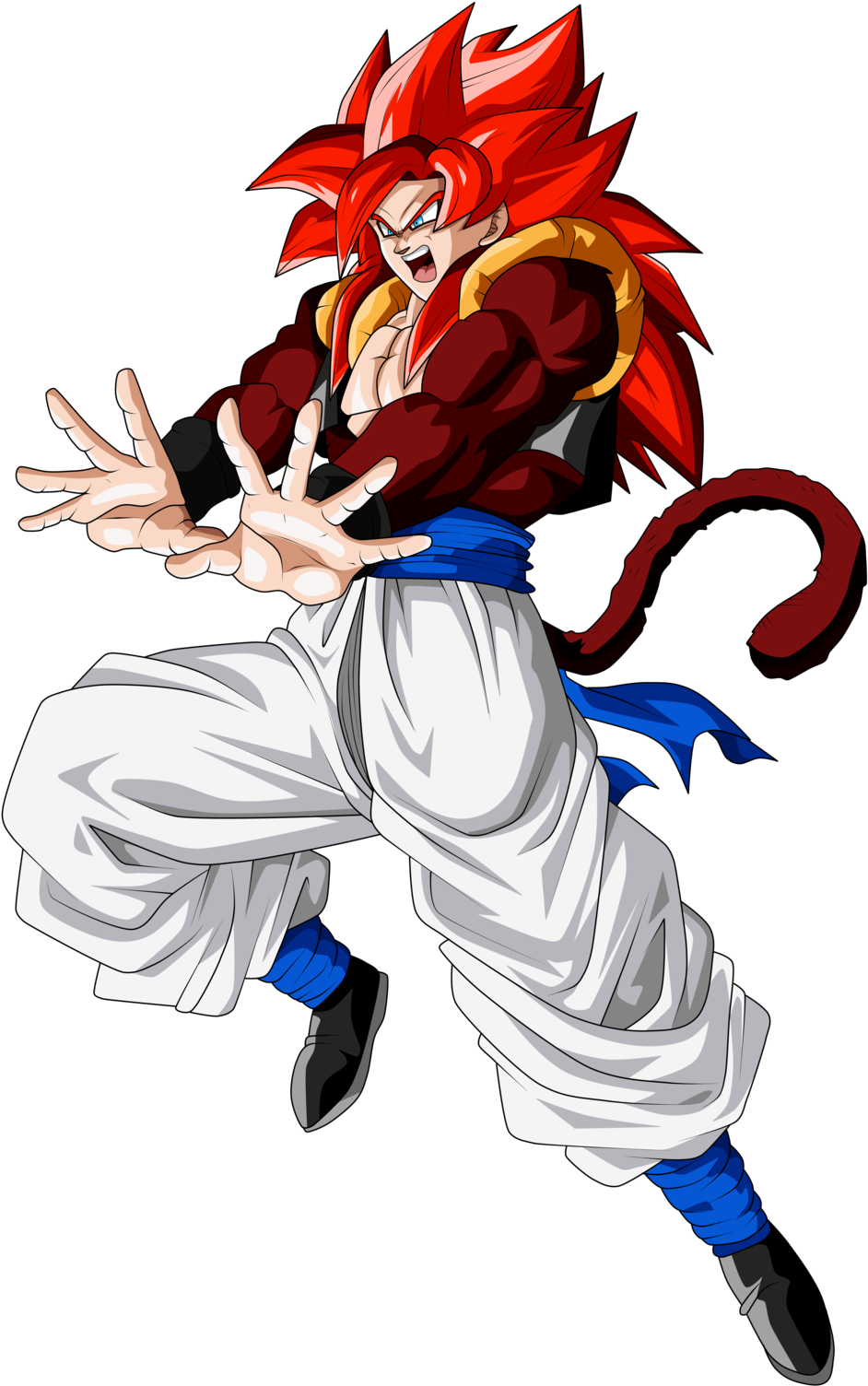 Gogeta Transparent Deviantart - Goku Dragon Ball Heroes (724x1104), Png Download