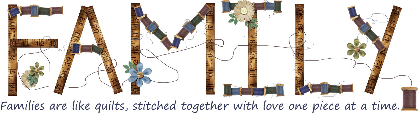 Free Family Png Digi Scrapbook Word Art - Family Word For Scrapbook (1600x441), Png Download