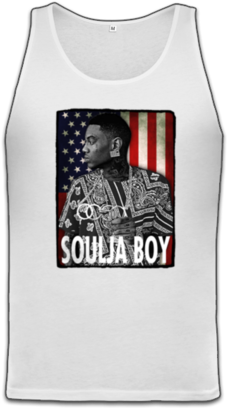 Soulja Boy America Usa Flag - Active Tank (374x445), Png Download