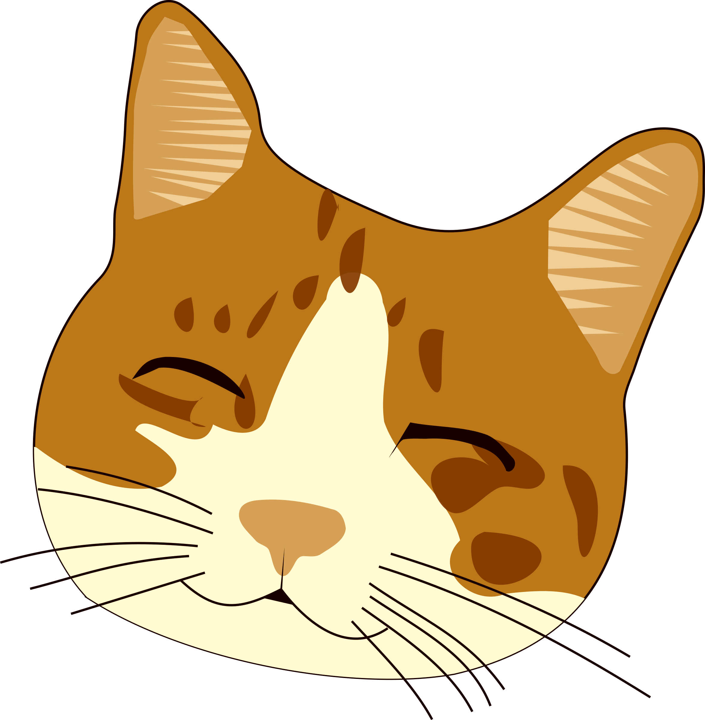 Cat Clip Transparent Background - Transparent Transparent Background Cat Png (2349x2400), Png Download