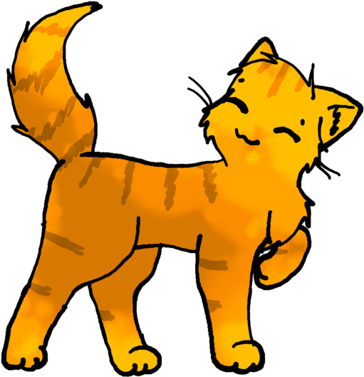Spotty Orange Cat By Crazykid503 On Clipart Library - Cartoon (900x643), Png Download