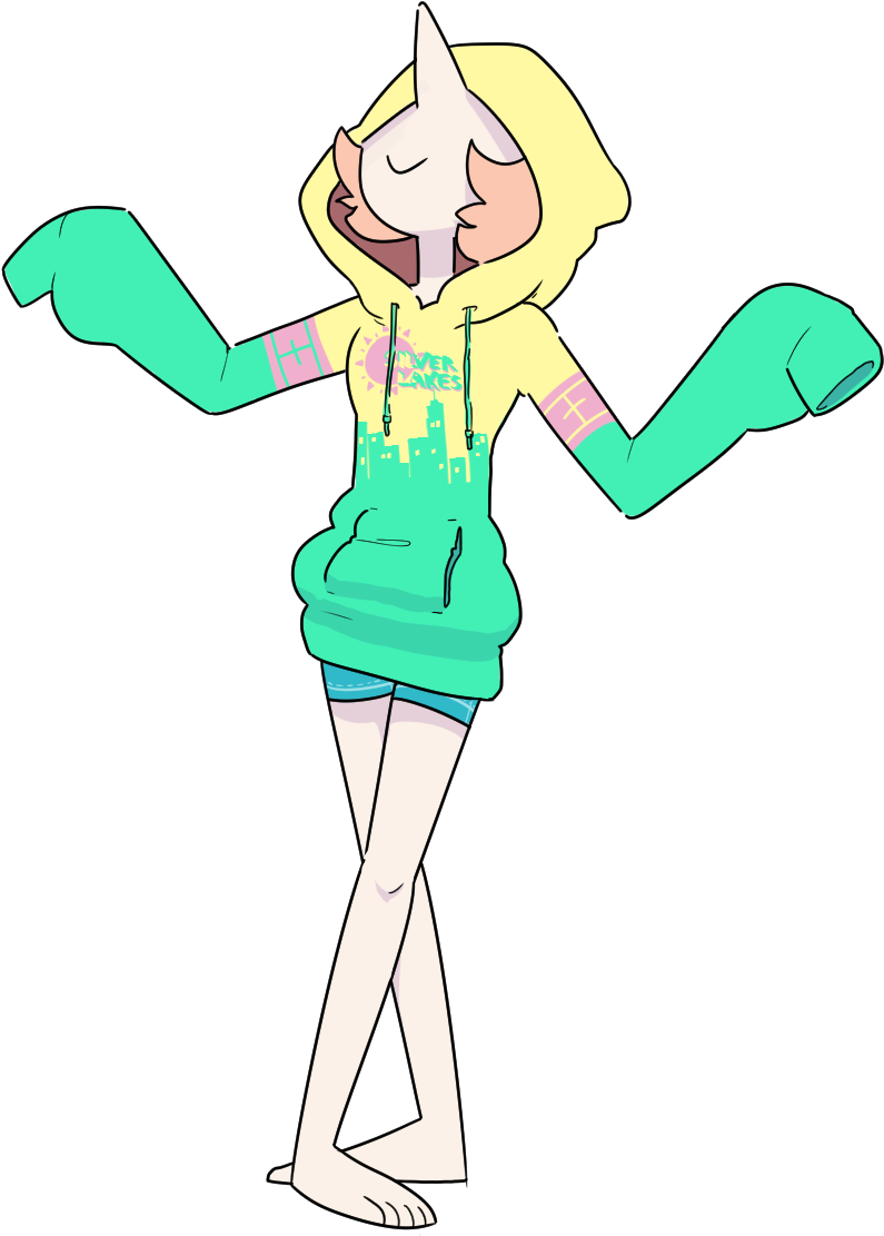 Clothing Green Footwear Line Art Clip Art Fictional - Transparent Pearl Steven Universe (823x1215), Png Download