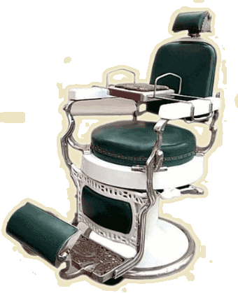 Antique Koken Barber Chair - Barber Chair (340x419), Png Download
