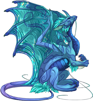 0tcrkae - Flight Rising Water Dragon (350x350), Png Download