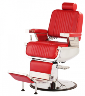 Red Barber Chair Png (600x315), Png Download