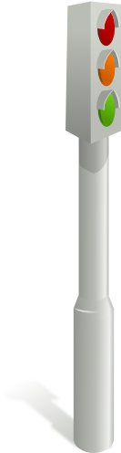 How To Set Use Traffic Signal Clipart (408x599), Png Download