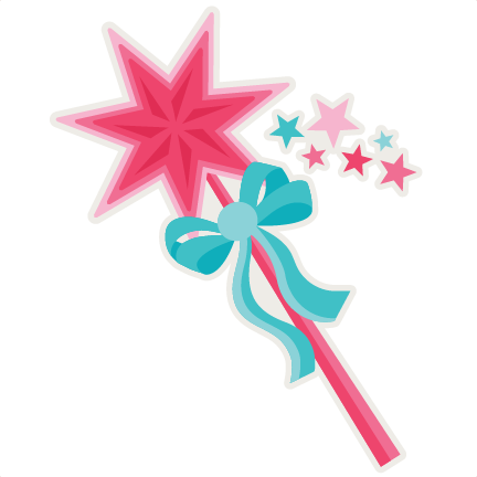 Princess Wand Svg Scrapbook Cut File Cute Clipart Files - Transparent Background Wand Clipart (432x432), Png Download