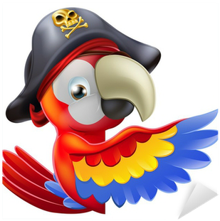 Pirate Parrot Png Download - Clip Art Parrot (400x400), Png Download