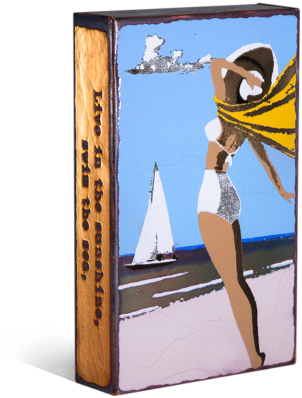 221 'buoyant' - Live In The Sunshine, Swim The Sea, Drink The Wild (437x587), Png Download