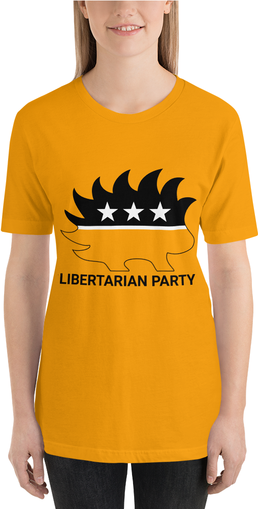 Ancap Porcupine T-shirt - Libertarian Party Square Sticker 3" X 3" (1000x1000), Png Download
