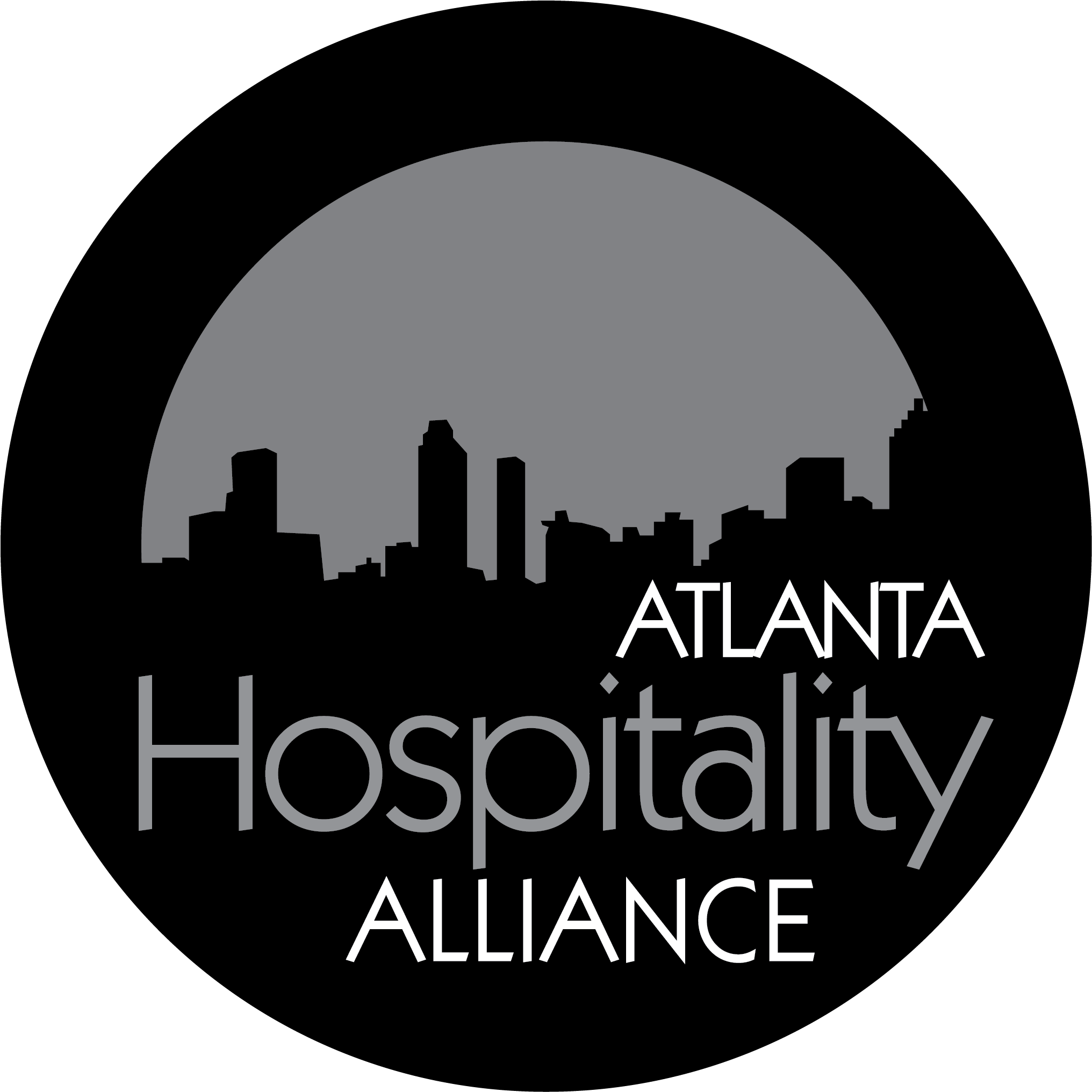 Atlanta Hospitality Alliance - Silhouette (2257x2254), Png Download