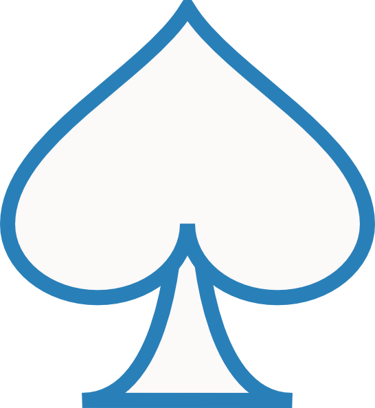 Blue Spade Svg Clip Arts 546 X 594 Px (546x594), Png Download