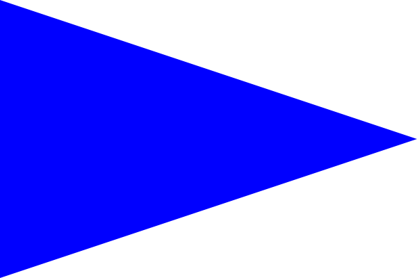 Blue Triangle Png - Blue Flag (600x400), Png Download