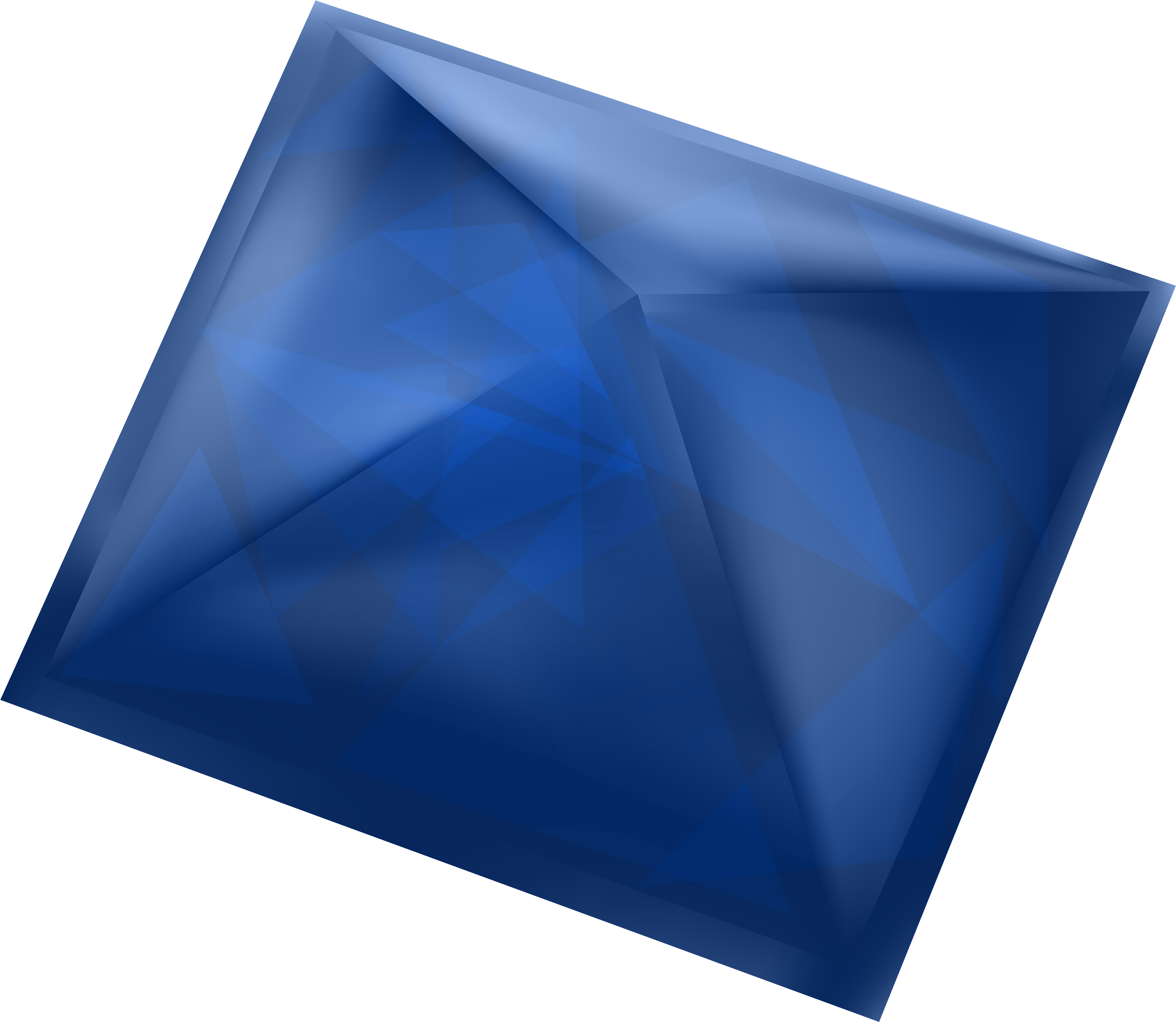 Blue Gem Png Clipart - Triangle (4000x3475), Png Download