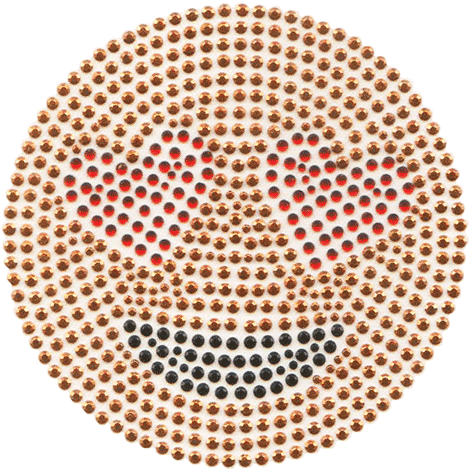 S102104 Emoji Face With Heart Shaped Eyes - Magestick Records (500x484), Png Download