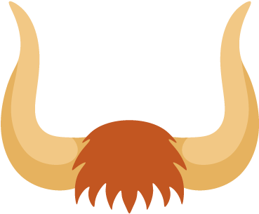 Cow Horn Png Image Black And White Stock - Cow Horn Clipart (458x354), Png Download