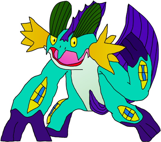 Futumian Swampert - Swampert (548x480), Png Download