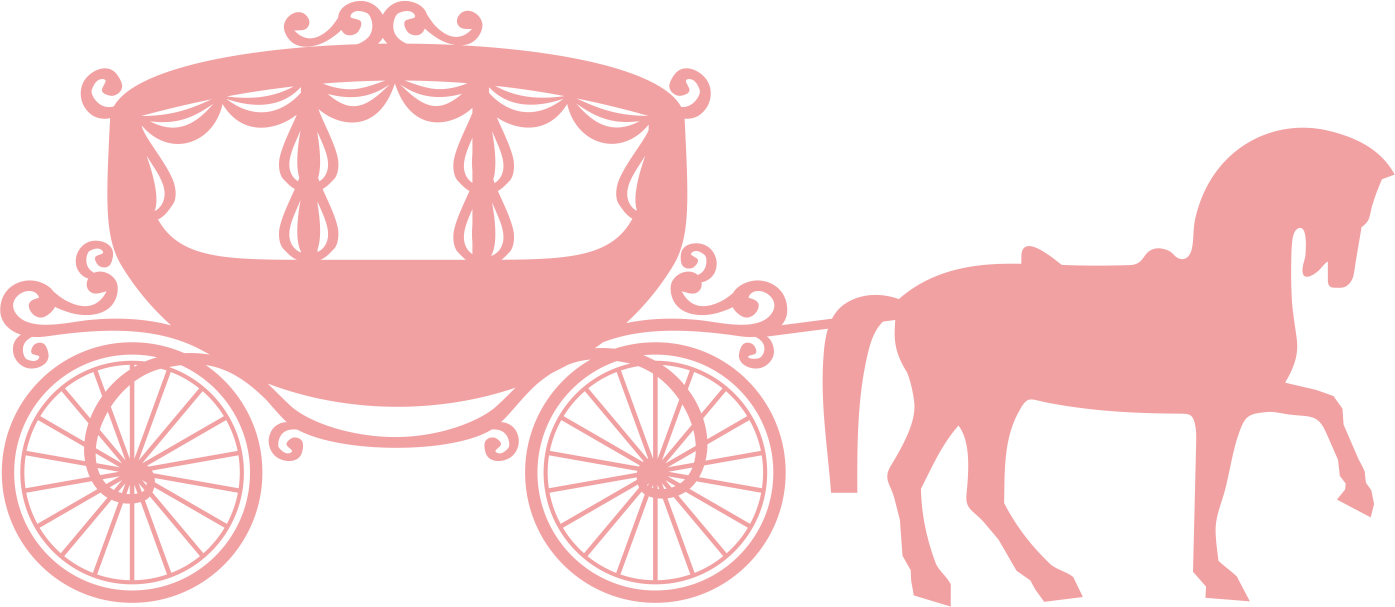 Horse And Buggy Carriage Horse-drawn Vehicle Clip Art - Horse Drawn Carriage Silhouette (1395x607), Png Download