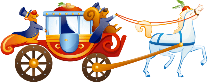 Wizards And Princesses Wallstickers For Kids, Pumpkin - Cinderella (700x700), Png Download
