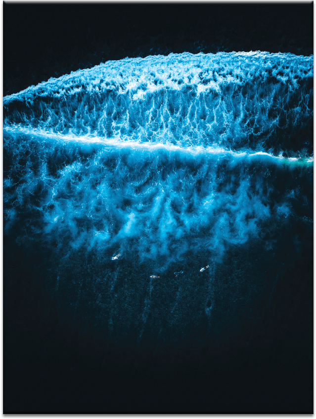 Blue Wave - Fototapete Vlies 105406 Sea Breeze Die Welle (900x900), Png Download