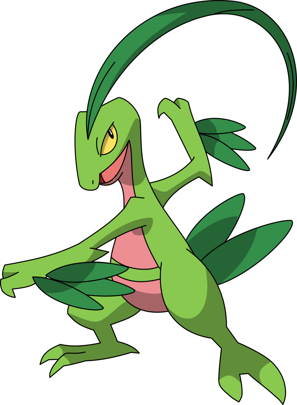 Mike The Fanfiction Wiki - Pokemon Grovyle (1024x1394), Png Download